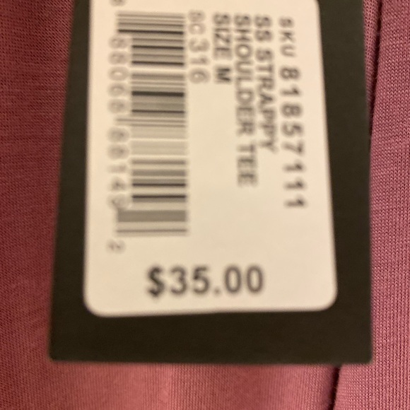 Mauve open-shouldered loose fit top NWT - Picture 8 of 9